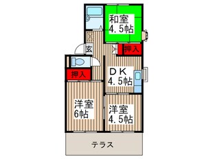 グランエクレール芝の物件間取画像